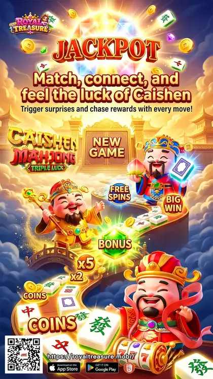 Caishen Mahjong: Triple Luck on Royal Treasure