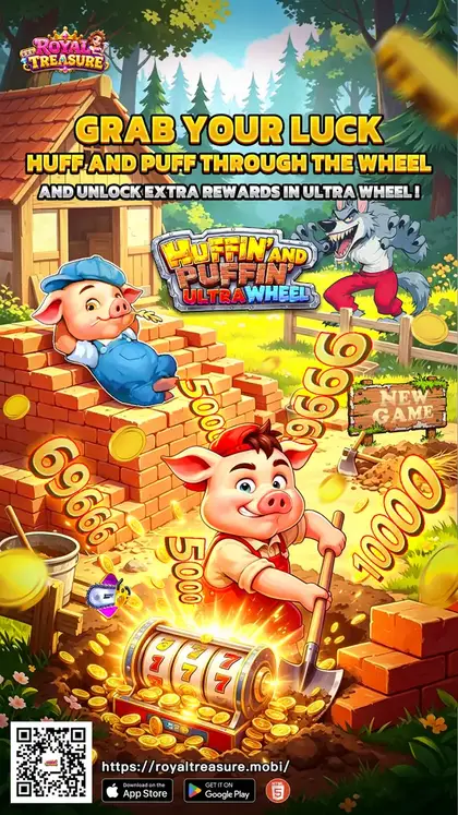 Huffin' And Puffin' Ultra Wheel on Royal Treasure