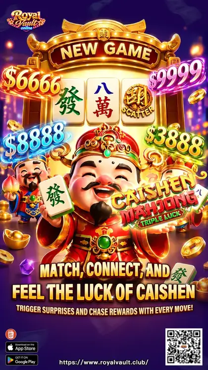 Caishen Mahjong: Triple Luck on Royal Vault